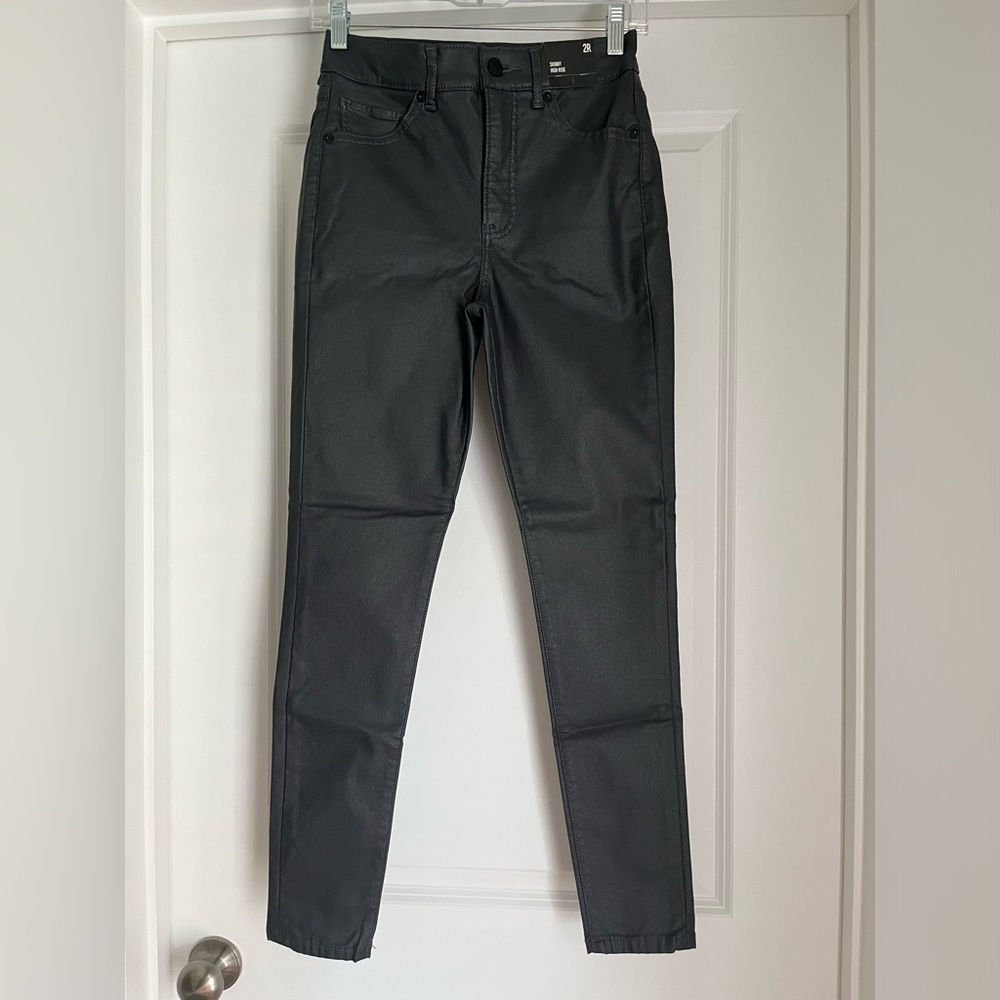 Express Coated Skinny High Rise Jeans